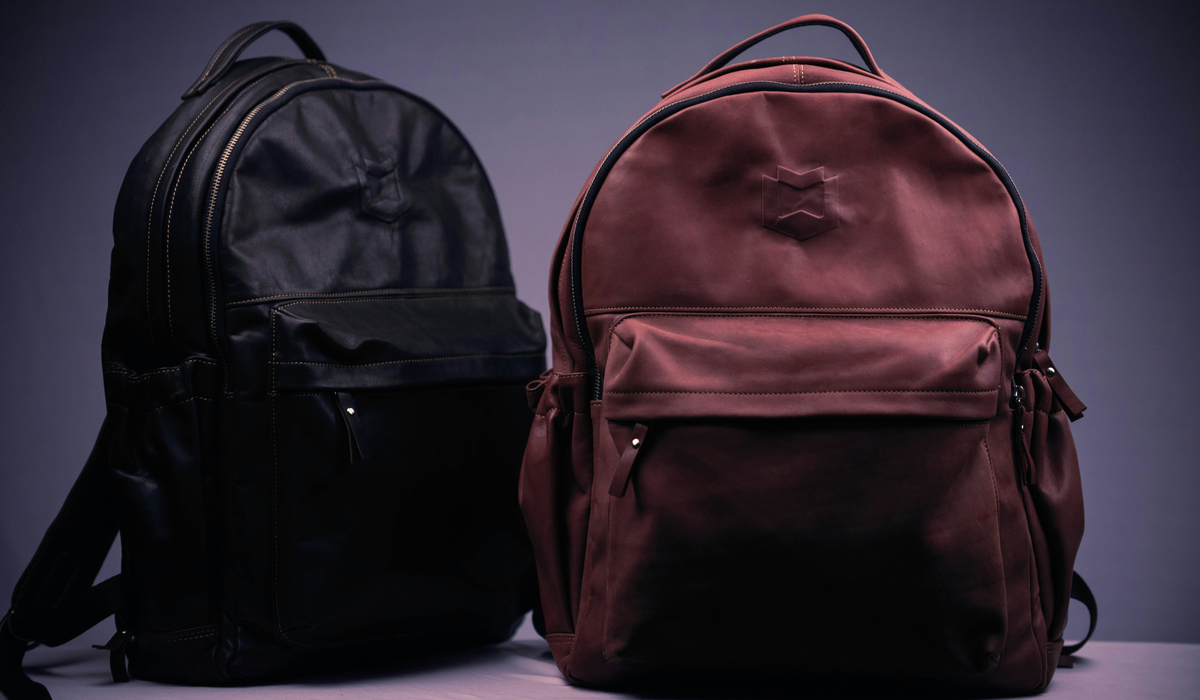 Colorful 1990s school backpack with cartoon characters