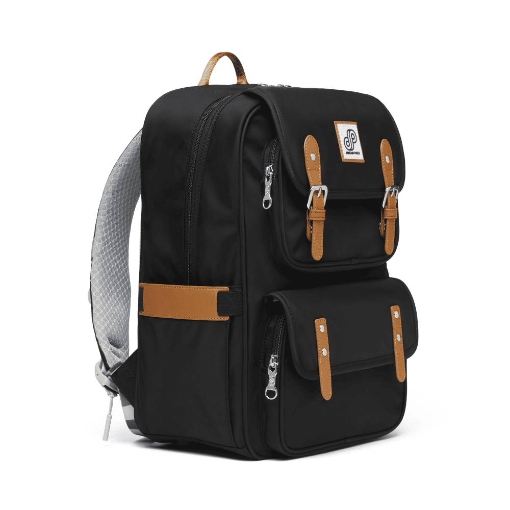 kid walking with backpack